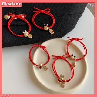 Bluelans ยางรัดผม จี้กระต่ายน่ารัก ใส่สบาย สําหรับปีใหม่