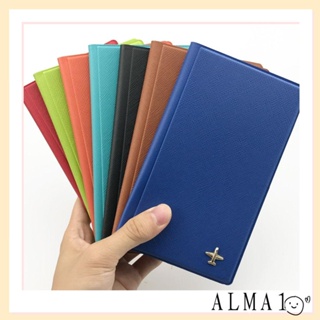 Alma ปกหนัง PU ใส่หนังสือเดินทาง บัตรประจําตัวประชาชน อเนกประสงค์ สําหรับผู้ชาย