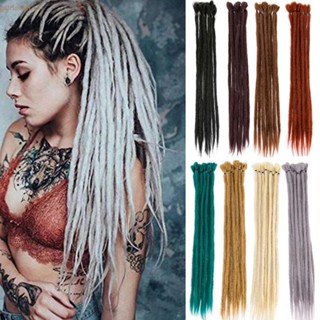 Patricia แฮร์พีชผมสังเคราะห์ Dreadlocks คุณภาพสูง สีเทา สไตล์ฮิปฮอป สําหรับผู้หญิง สีดํา 1 ชิ้น