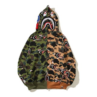 Abathingape - Chaopai BAPE เสื้อกันหนาวบล็อกสี ลายพราง สําหรับผู้ชาย และผู้หญิง