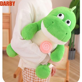 Darby ตุ๊กตาไดโนเสาร์ หมอนนอน ยัดไส้ ตุ๊กตาสัตว์ ของเล่นไดโนเสาร์ ตุ๊กตานุ่ม น่ารัก สีเขียว ของเล่นเด็ก