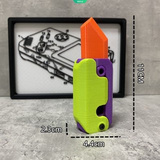 ของเล่นโมเดลมีดกระโดดหัวไชเท้า 3D ขนาดเล็ก เหมาะกับของขวัญ สําหรับเด็กนักเรียนผู้ชาย และผู้หญิง