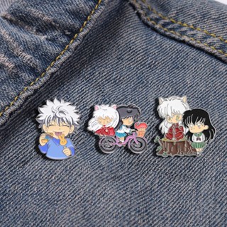 เข็มกลัด รูปการ์ตูนอนิเมะ InuYasha Enamel อุปกรณ์เสริม สําหรับเก็บสะสม