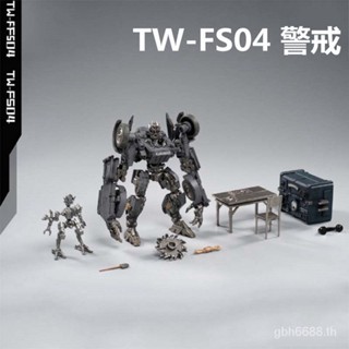 ของเล่นโมเดลหุ่นยนต์รถยนต์ Transforming TW Robot FS04 Barricade Alert Car Jeep แฮนด์เมด DWV8