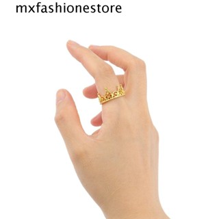 Mxfashione แหวนอัลลอย รูปเจ้าหญิงบาร์บี้ ปรับได้ สีทอง สําหรับตุ๊กตาบาร์บี้