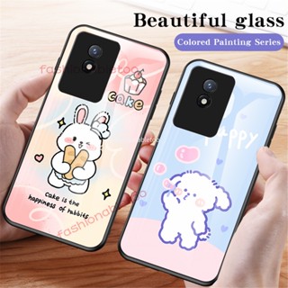 เคสโทรศัพท์มือถือกระจกนิรภัย TPU แบบนิ่ม ขอบแข็ง กันกระแทก สําหรับ Vivo Y02 s Y02s Y02 A Y02A Y02 T Y02T Y 02s