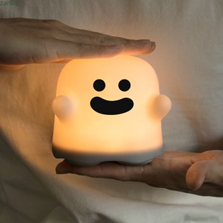 【ในการจัดส่ง】 Ghost Nightlight เครื่องประดับตั้งโต๊ะชาร์จแสงบรรยากาศในครัวเรือนห้องนอนข้างเตียงของขวัญวันเกิดไฟกลางคืนน่ารัก