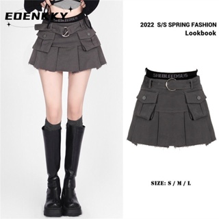 EOENKKY  กระโปรง กระโปรงยีนส์ กระโปรงกางเกง 2023 NEW Style 072824 Unique fashion Chic คุณภาพสูง A23M08A 36Z230909