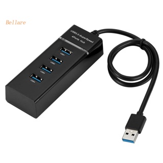 อะแดปเตอร์แปลงสายเคเบิ้ล 4 พอร์ต USB 3.0 Hub Super Speed 5Gbps สําหรับแล็ปท็อป PC #16Y [Bellare.th]