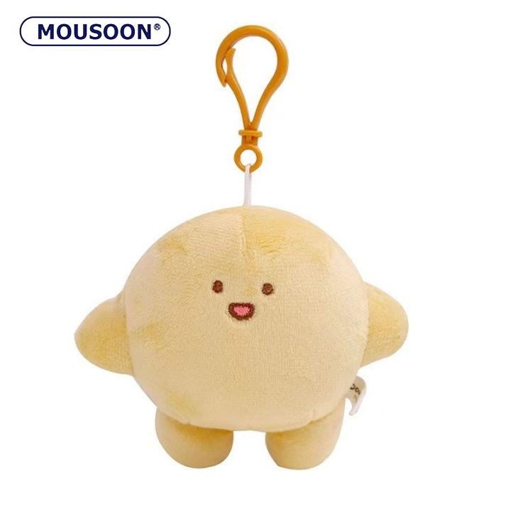 Mousoon ตุ๊กตาผ้ากํามะหยี่ห้อยกระเป๋าจี้พวงกุญแจขนสัตว์