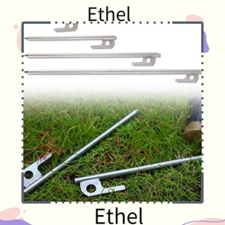 Ethel1 หมุดเต็นท์ สเตนเลส ทนทาน ติดตั้งง่าย สําหรับตั้งเต็นท์ กลางแจ้ง