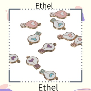 Ethel1 จี้โลหะอัลลอย รูปหัวใจ สีทอง ขนาดเล็ก 9*17 มม. มั่นคง ทนทาน 40 ชิ้น