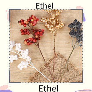 Ethel1 กิ่งเบอรี่จําลอง สําหรับตกแต่งงานแต่งงาน เทศกาลคริสต์มาส 10 ชิ้น