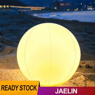 [Jaelin.th] ลูกบอลสระว่ายน้ําชายหาด พร้อมไฟ LED เรืองแสง 16 สี 40 ซม.