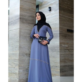 - Zalika Dress Gamis Muslim Women Friendly Polos Basic Apk Payet Premium Dress Maxi