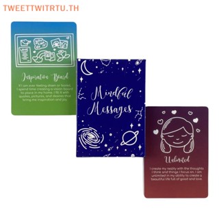 การ์ดทาโรต์ TRTU Mindful Messages Oracle Fate Divination Deck สําหรับครอบครัว งานปาร์ตี้