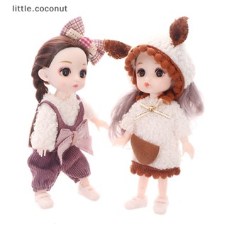 [little.coconut] ตุ๊กตาข้อต่อขยับได้ ขนาดเล็ก 16 ซม. DIY พร้อมเสื้อผ้า ของเล่นบูติก สําหรับเด็กผู้หญิง