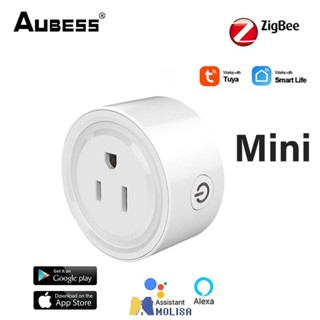 Tuya Smart Socket Wifi Timing Function Smartlife เอาต์พุตการควบคุมระยะไกลเข้ากันได้กับ Alexa Google Home MOLISA MOLISA