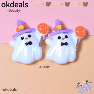 Okdeals ฟักทองเรซิ่น หลากสี สําหรับตกแต่งเล็บ 10 ชิ้น