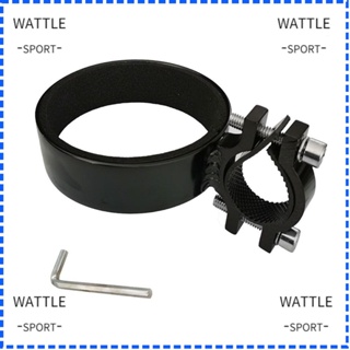 Wattle ที่วางแก้วน้ําอลูมิเนียมอัลลอยด์ ทนทาน สีดํา สไตล์เรโทร สําหรับติดรถจักรยาน