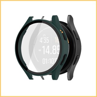 เคสกระจกนิรภัย PC ผิวด้าน กันกระแทก อุปกรณ์เสริม สําหรับ Samsung Galaxy Watch 4 40 มม.