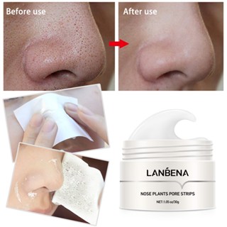 Hot Sale# LANBENA blue Beina blackhead nasal mask with 60 sheets of paper blackhead torn qu acne LB62838cc