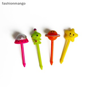 [fashionmango] ส้อมจิ้มผลไม้ ไม้จิ้มฟัน ลายการ์ตูนสัตว์น่ารัก ขนาดเล็ก สําหรับตกแต่งกล่องอาหารกลางวัน อาหารเสริมเด็ก พร้อมส่ง