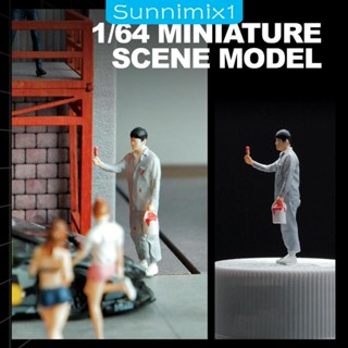 [Sunnimix1] ชุดโมเดลฟิกเกอร์ 1/64 Diorama สําหรับสถาปัตยกรรม