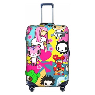 Tokidoki ผ้าคลุมกระเป๋าเดินทาง แบบหนา ยืดหยุ่นสูง 18-32 นิ้ว ผ้าสแปนเด็กซ์ (ไม่รวมกระเป๋าเดินทาง)