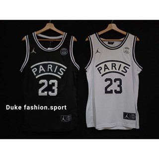 เสื้อกีฬาบาสเก็ตบอล ลายทีม NBA jersey 23 Michael Jordan Paris ชุดเหย้า