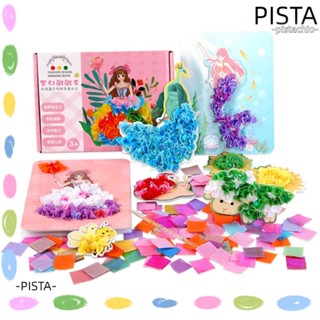 Pista จิ๊กซอว์ผ้าฝ้าย รูปโปเกม่อน 3D ของเล่นเสริมการเรียนรู้เด็ก DIY