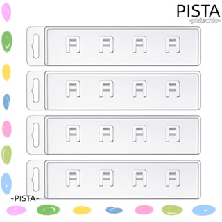 Pista ที่ใส่บัตรประจําตัว พลาสติกใส ครึ่งใบ สไลด์ง่าย สําหรับสํานักงาน