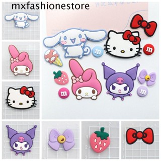 Mxfashione แผ่นแพทช์พวงกุญแจ รูปตุ๊กตา 3D คุโรมิ ซินนาม่อนโรล DIY สําหรับตกแต่งเครื่องประดับ กิ๊บติดผม รองเท้า 5 ชิ้น