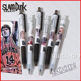 Ere1 ปากกาเจล แบบแห้งเร็ว ลายการ์ตูน SLAM DUNK ST เครื่องเขียน สําหรับนักเรียน 6 ชิ้น ต่อชุด