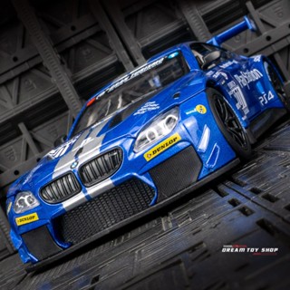 โมเดลรถยนต์ 1: 24 BMW M6 GT3 Rally แบบโลหะ เปิดได้ ของเล่นสําหรับเด็ก