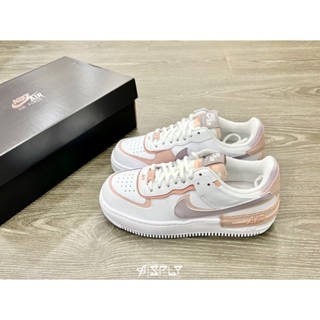 พร้อมส่ง NK Air Force 1 Shadow รองเท้าผ้าใบลําลอง สีชมพู สีม่วง คุณภาพสูง CI0919-113