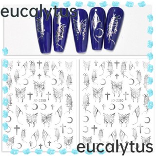 Eucalytus1 สติกเกอร์โฮโลแกรม สําหรับตกแต่งเล็บ DIY