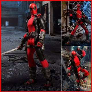 โมเดลฟิกเกอร์ Fash Mezco Marvel X-Men Deadpool ข้อต่อขยับได้ ของเล่นสําหรับเด็ก ตกแต่งบ้าน เก็บสะสม