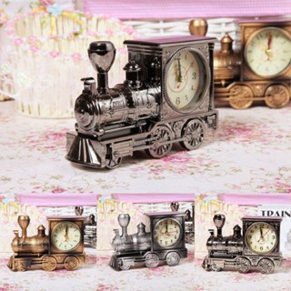 Lianli Vintage Train Style Students Alarm Clock Table Time Cool Room Decor Novelty Gift