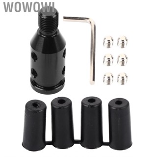 Wowowi Shift knob Adapter  M12x1.25 Knob Universal Threaded Knobs Boot Shifter Level Retainer Black