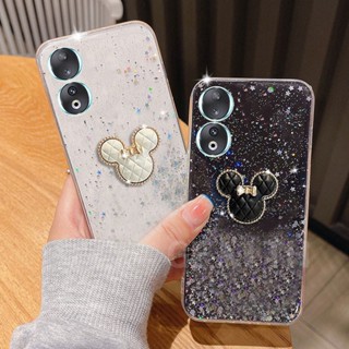 พร้อมส่ง เคสโทรศัพท์มือถือใส แบบนิ่ม ลายการ์ตูนมินนี่ และดวงดาว สําหรับ HUAWEI HONOR 90 70 Lite X6 X8a 5G HONOR90 Honor90Lite 70Lite