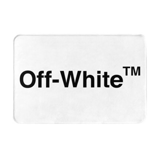 Off-white (3) พรมเช็ดเท้า ผ้าสักหลาด กันลื่น ดูดซับน้ํา แห้งเร็ว สําหรับห้องน้ํา 16x24 นิ้ว พร้อมส่ง