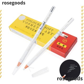 Rosegoods1 อายไลเนอร์, สีขาว, ดินสอเขียนคิ้ว ไม่เลอะ, แต่งหน้า กันเหงื่อ ติดทนนาน อายไลน์เนอร์ ดินสอ ผู้หญิง