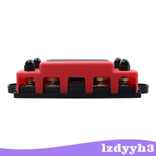 [Lzdyyh3] บล็อกจ่ายไฟ 4 โพสต์ พร้อมขั้วต่อ ติดตั้งง่าย 48V ทนทาน สําหรับเรือ รถยนต์ เรือยอร์ช