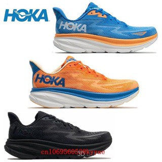 Hoka clifton 9 รองเท้าผ้าใบลําลอง น้ําหนักเบา ระบายอากาศ เหมาะกับการวิ่งกลางแจ้ง สําหรับผู้ชาย และผู้หญิง