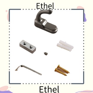 Ethel1 ตะขอแขวนเสื้อโค้ท ผ้าขนหนู โลหะผสมสังกะสี สีเทา คุณภาพสูง สไตล์โมเดิร์น สําหรับห้องนอน ห้องครัว โรงรถ 4 ชิ้น