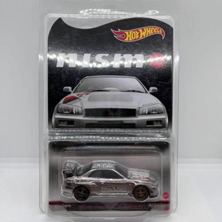 โมเดลรถยนต์ ล้อชุบเงิน 1: 64 RLC GTR R34 Nismo สีแดง