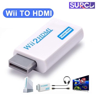 อะแดปเตอร์แปลงเสียง Wii2HDMI Wii เป็น HDMI พร้อมอะแดปเตอร์สายเคเบิลเสียง 3.5 มม. Wii2 HDMI รองรับ FullHD 720P 1080P 3.5 มม. สําหรับ HDTV