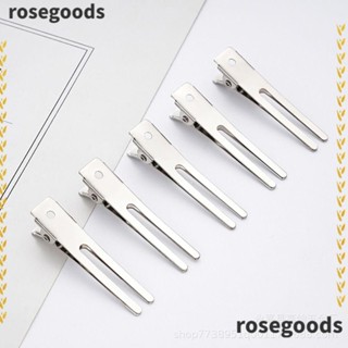 Rosegoods1 กิ๊บปากเป็ดโลหะ ปากจระเข้ 50 ชิ้น 50 ชิ้น สําหรับร้านทําผม