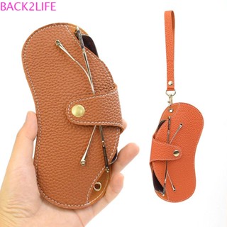 Back2life เคสแว่นตากันแดด หนัง PU นิ่ม แบบพกพา พร้อมบักเกิลคล้องคอ สไตล์เรโทร สําหรับผู้หญิง ผู้ชาย